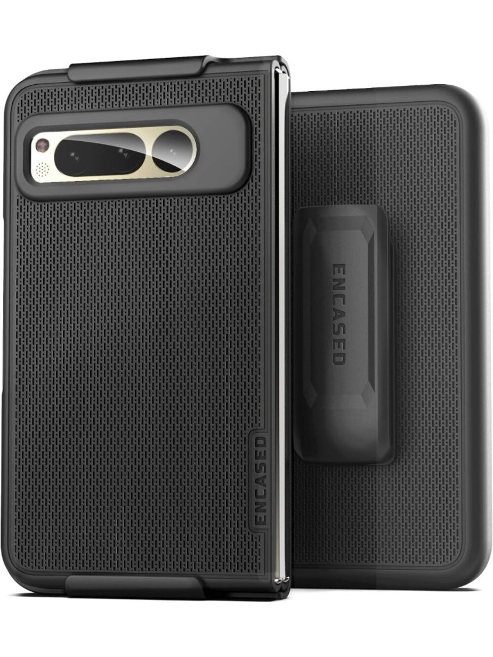 Black Belt Clip Case with Holster for Google Pixel Fold - 2023 Release, Durable